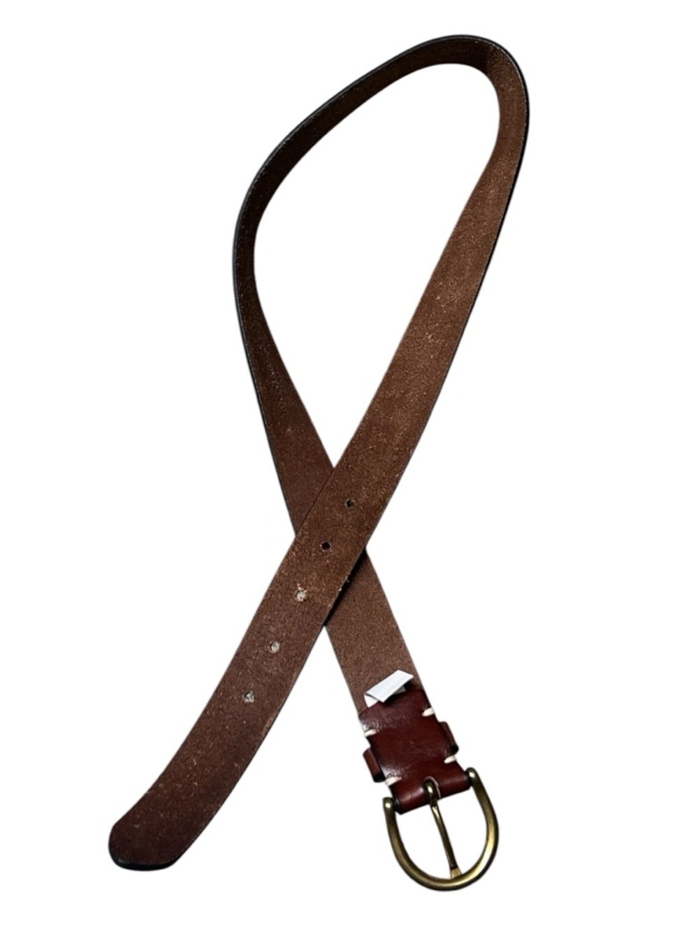 Banana Republic women’s brown 1.25” wide belt with aged gold buckle - Picture 4 of 9